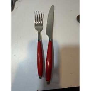 Fiesta Fiestaware 2 Piece Hostess Set red fork and knife